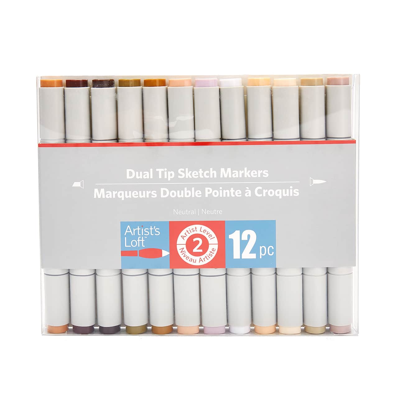 6 Packs: 12 ct. (72 total) Dual Tip Neutral Sketch Markers by Artist&#x27;s Loft&#x2122;